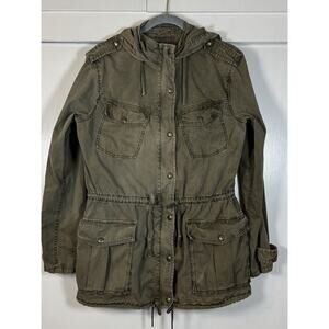 TALULA Aritzia Trooper Utility Cargo Army Green Women’s Jacket Gold Tag - Size M
